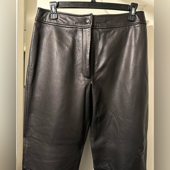 Classiques Entier Pants - NORDSTROM CLASSIQUE Real Leather Black Pants size 8